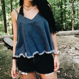 Denim Tank Top
